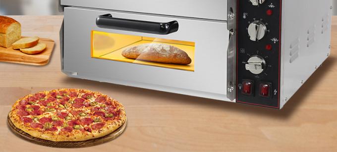 Double Deck Pizza Oven For Professional Cake Baking 585*480*420mm 2