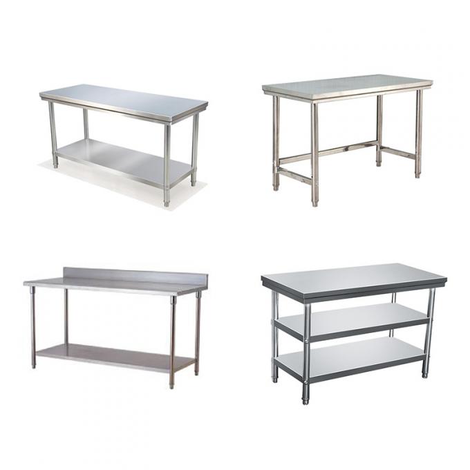 Hotel Restaurant Kitchen Catering Equipment Stainless Steel Work Table in Silver 1
