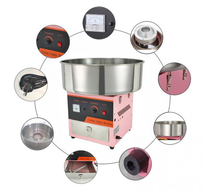 Electric Heating Cotton Candy Machine Stainless Steel Output Product Name for Parties 4
