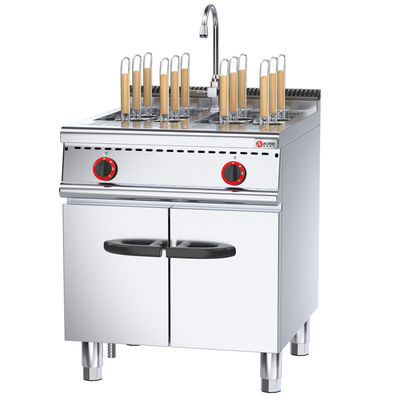 Eco-friendly Stainless Steel Commercial Gas Pasta Cooker With Cabinet for Professional