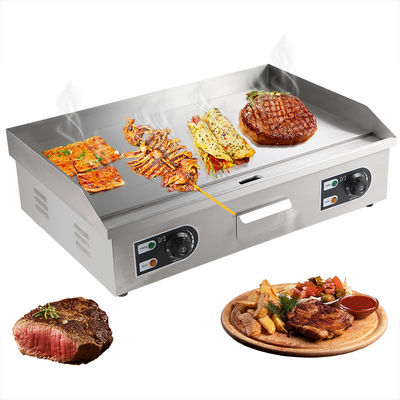 Dorayaki Teppanyaki Machine Commercial Stainless Steel Electric Griddle 8mm Thickness