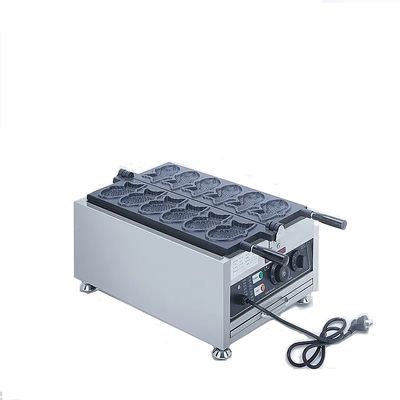Korean Fish Cake Commercial Electric Taiyaki Waffle Maker with 18 KG Stainless Steel