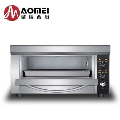 Commercial Electric Bakery Oven with 1 Layer and 1 Tray 850x620x450mm Efficiency