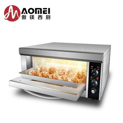 Commercial Electric Bakery Oven with 1 Layer and 1 Tray 850x620x450mm Efficiency