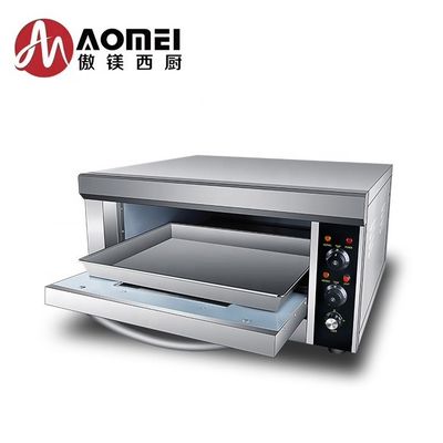 Commercial Electric Bakery Oven with 1 Layer and 1 Tray 850x620x450mm Efficiency