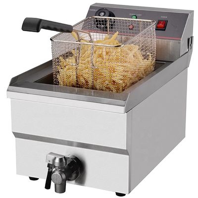 Electric Fryer Machine with Stainless Steel Construction 310*570*390mm Packaging Size