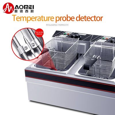 660x565x420mm Durable Stainless Steel Electric Chips Deep Frying Machine with Thicken Basket