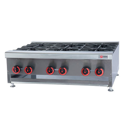 Video Technical Support High Productivity Commercial Portable Gas Stove with 6 Burners