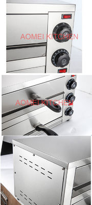 Electric Pizza Oven for Pizza Bread Bakery 12inch Stainless Steel Countertop Cooker