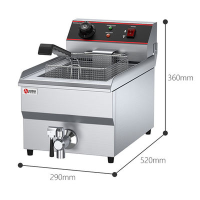 290x520x360 Electric Deep Fryer for Healthy Food Frying in Commercial Kitchen