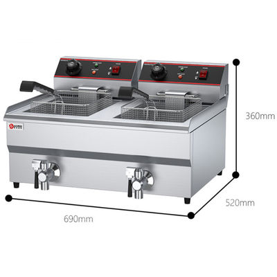 290x520x360 Electric Deep Fryer for Healthy Food Frying in Commercial Kitchen