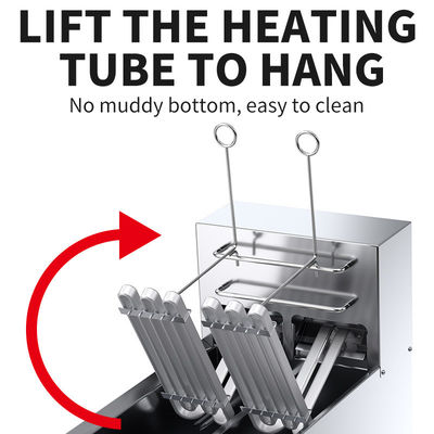 Intelligent Computer Control Silver Deep Fryer with Automatic Temperature and Lifting