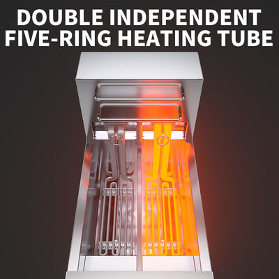 Intelligent Computer Control Silver Deep Fryer with Automatic Temperature and Lifting