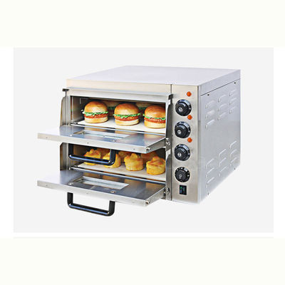 Electric Commercial Pizza Oven with Pizza Stone Temperature 50-350°C Capacity 30 KG