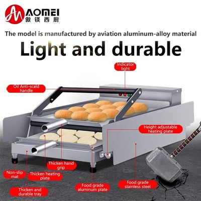 Aluminum Alloy Material Electric Hamburger Press Machine for Mechanical Timer Control