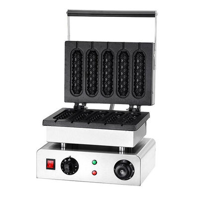 5 Crepe Stick Waffle Maker for Commercial 10kg Gross Weight 300x270x230mm Product Size