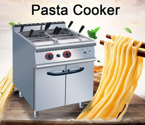 Commercial Kitchen Gas Pasta Cooker Machine with 4 Heads Noodles Cooking Capacity