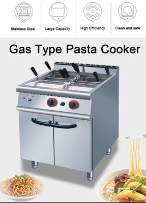 Commercial Kitchen Gas Pasta Cooker Machine with 4 Heads Noodles Cooking Capacity
