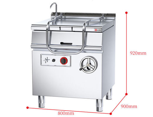 180 KG Stainless Steel Commercial Electric Tilting Braising Pan for Versatile Cooking