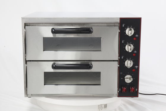 Double Deck Pizza Oven For Professional Cake Baking 585*480*420mm