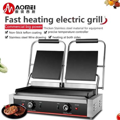 Professional Non-Stick Electric Double Sided Grill Pan Lower Grill Size 210*200 x2 mm