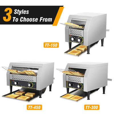 220V Electric Conveyor Toaster for Snacks Machine Bake Evenly Slice Extra Wide Slot Bread