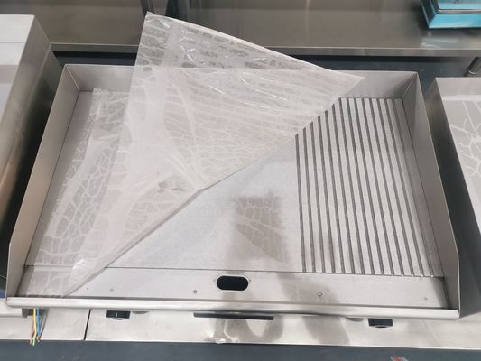 Electric Griddle Machine with Stainless Steel Construction and Temperature Adjustment