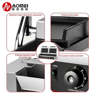 Non-Stick Enamel Coated Electric Griddle Grill for Commercial Steak Sandwich Toaster