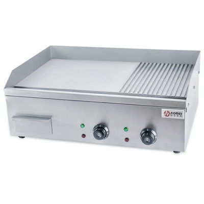 Non-Stick Stainless Steel Electric Flat Top Griddle and Grill for Restaurant Kitchen