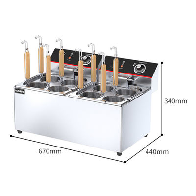1 Tank 4 Baskets Electric Pasta Cooker Machine for Fast Cooking in Commercial Kitchens