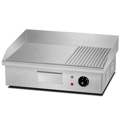 Non-Stick Stainless Steel Electric Flat Top Griddle and Grill for Restaurant Kitchen