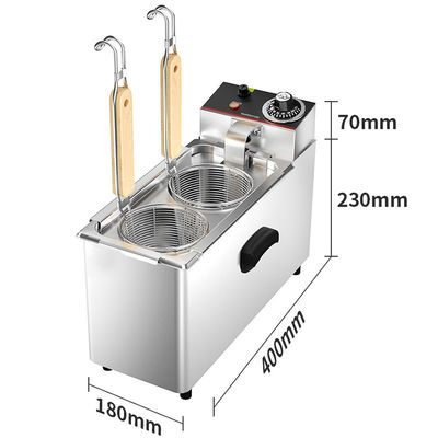 1 Tank 4 Baskets Electric Pasta Cooker Machine for Fast Cooking in Commercial Kitchens