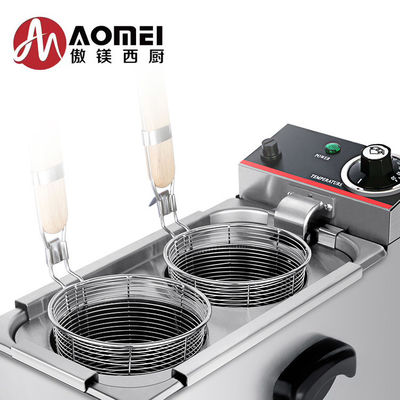 1 Tank 4 Baskets Electric Pasta Cooker Machine for Fast Cooking in Commercial Kitchens