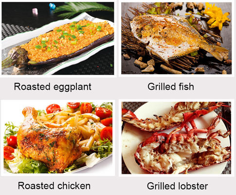 High Speed Low Energy 30KG Salamander Grill / Roaster / BBQ Oven for Kitchen Equipment