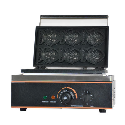 Hotel Kitchen Equipment Commercial Fish Shape Cake Waffle Cone Maker Nonstick Electric