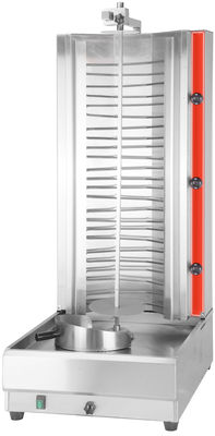 Commercial Electric Shawarma Machine with Stainless Steel Body and 220-240V Power