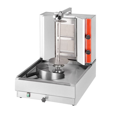 540x650x1220mm Chicken Shawarma Machine with 4/5 Burners and Stainless Steel Material