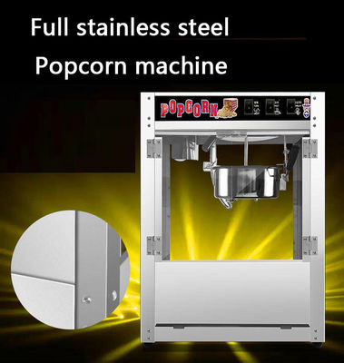 CE Approved Stainless Steel Portable Popcorn Machine for 10 KG Popcorn Snacks Production