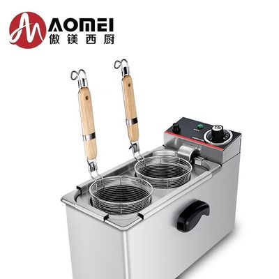 Catering Equipment 2kW Electric Desktop 2 Heads Pasta Cooker for Restaurant Noodle Boiling