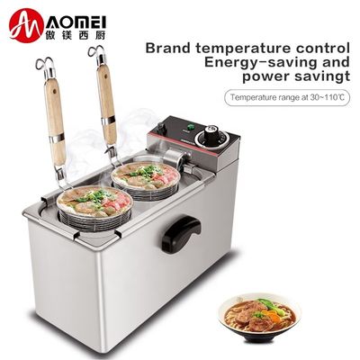 2kW Electric Stainless Steel Automatic Pasta Cooker Basket/Noodle Cooking Machine TEN-2