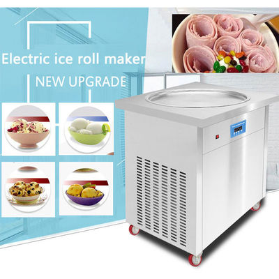 Frozen Yogurt Soft Serve Double Plate Fried Ice Cream Roll Machine for Snack Industry