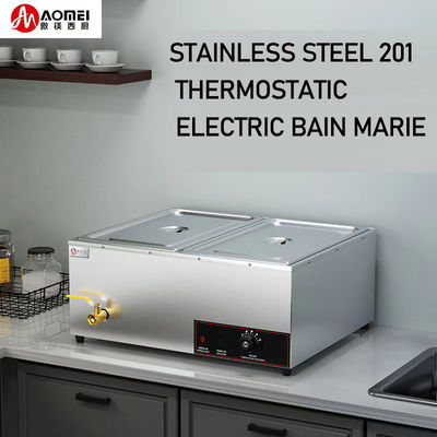 Restaurant Equipment Kitchen Soup Warmer with Stainless Steel Material 68.5x56x27cm