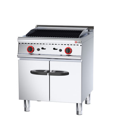 Commercial Kitchen Restaurant Gas Lava Rock Barbecue Grill with Multi-functional Design