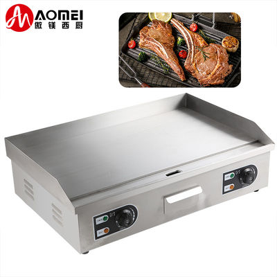 Dorayaki Teppanyaki Machine Commercial Stainless Steel Electric Griddle 8mm Thickness