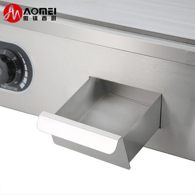 Dorayaki Teppanyaki Machine Commercial Stainless Steel Electric Griddle 8mm Thickness