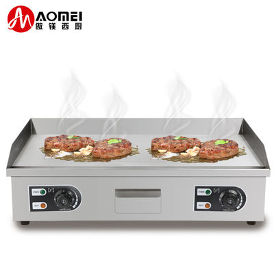 Dorayaki Teppanyaki Machine Commercial Stainless Steel Electric Griddle 8mm Thickness