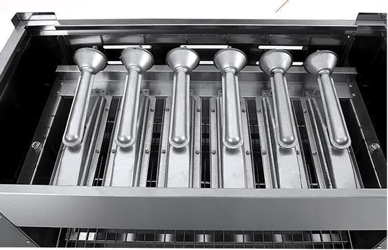 6 Burner Gas Infrared Salamander Grill Oven Lift for Food Service Industry