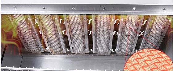 6 Burner Gas Infrared Salamander Grill Oven Lift for Food Service Industry