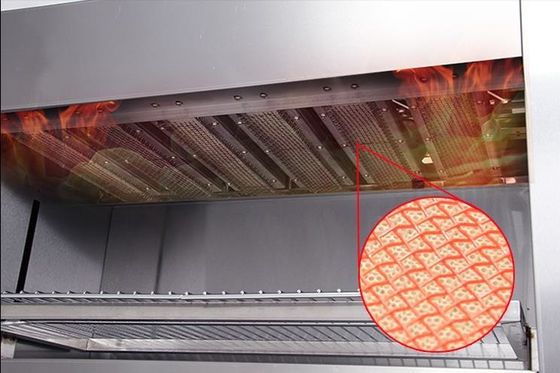 Commercial Kitchen Table Top Infrared Ray Gas Salamander Oven with Stainless Steel Body