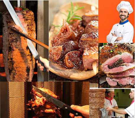 Tabletop Turkey Doner Kebab Making Gas Chicken Shawarma Machine with High Productivity